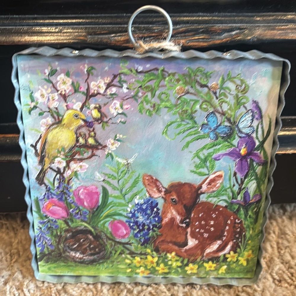 NWT Round Top Collection Spring in My Yard Mini Gallery Collection